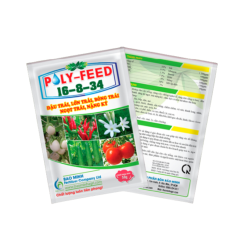 POLY FEED 16-8-34 - 50g rau màu Phân bón lá hỗn hợp NPK